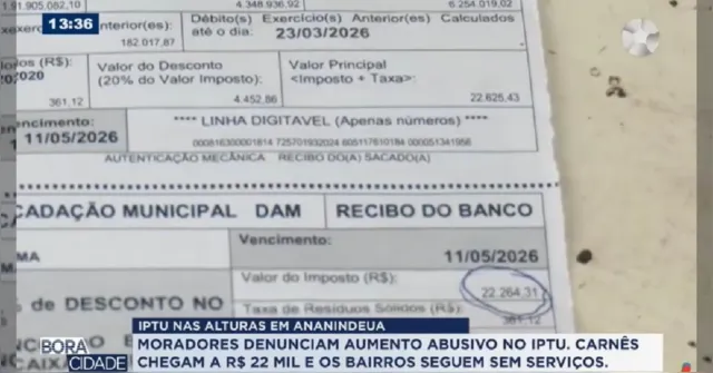Imagem ilustrativa da notícia Moradores de Ananindeua denunciam aumento abusivo do IPTU