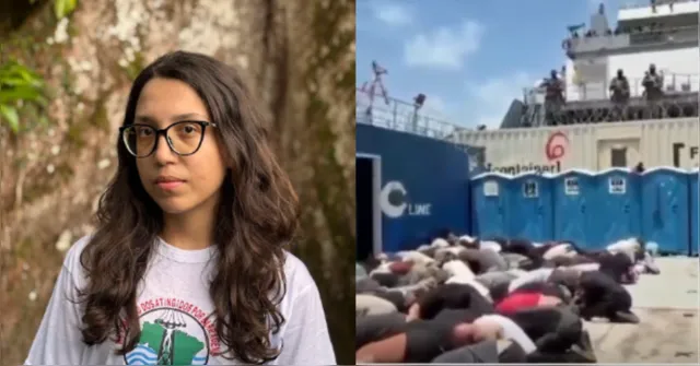 Imagem ilustrativa da notícia Tripulantes da flotilha rumo a Gaza sofrem violência de militares de Israel