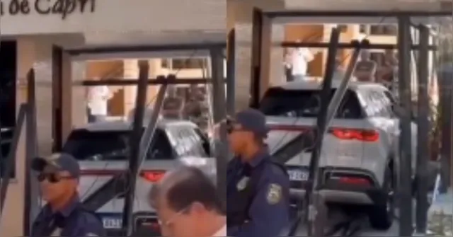 Imagem ilustrativa da notícia Motorista perde controle e invade edifício em São Brás
