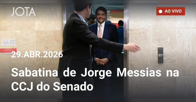 Imagem ilustrativa da notícia Jorge Messias chega a sabatina, indicado ao STF, na CCJ do Senado