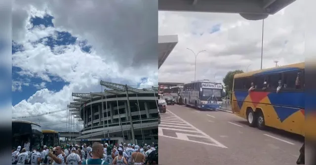 Imagem ilustrativa da notícia Remo x Palmeiras: palmeirenses chegam ao Mangueirão em grande número