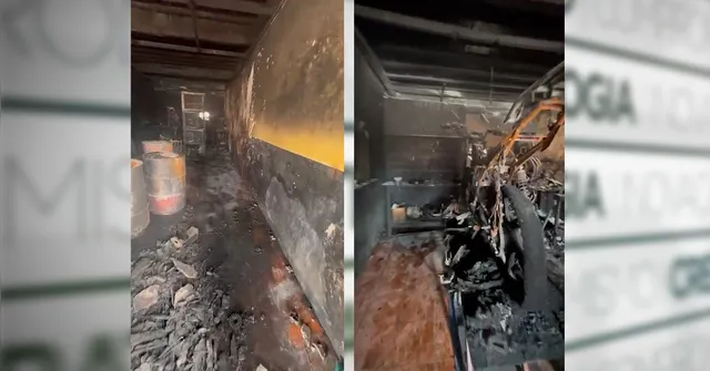Imagem ilustrativa da notícia Ananindeua: trabalhador fica ferido em incêndio em oficina de motos 