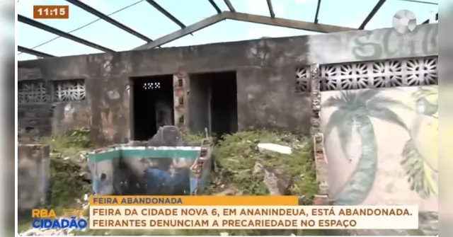 Imagem ilustrativa da notícia Feira enfrenta abandono após promessa de reforma em Ananindeua