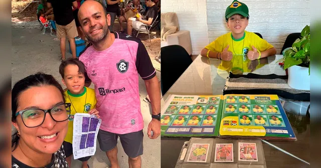 Imagem ilustrativa da notícia Família de Belém completa Álbum da Copa às vésperas do Mundial