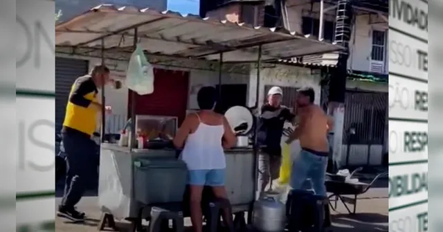 Imagem ilustrativa da notícia Era a última! Homens vão "pro soco" por causa de coxinha em Belém