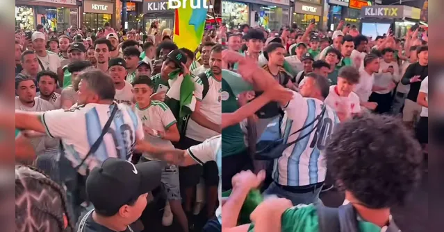 Imagem ilustrativa da notícia Torcedores de Argentina e Argélia brigam em Nova York