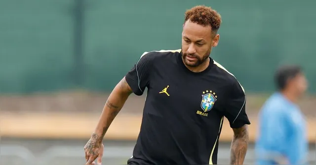 Imagem ilustrativa da notícia Neymar treina, mas não viaja para jogo do Brasil contra o Haiti