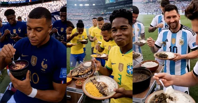 Imagem ilustrativa da notícia Vídeo com craques da Copa comendo pratos paraenses viraliza na web