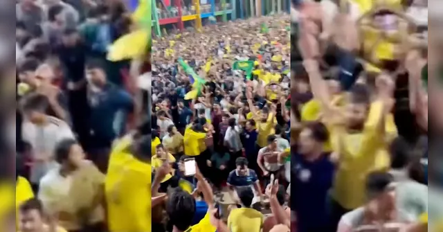 Imagem ilustrativa da notícia Festa em Bangladesh! Torcida pelo Brasil comemora classificação contra o Japão