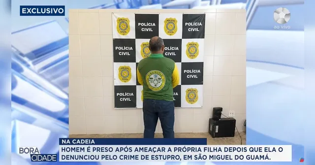 Imagem ilustrativa da notícia Pai é preso por abusar e ameçar a própria filha no Pará