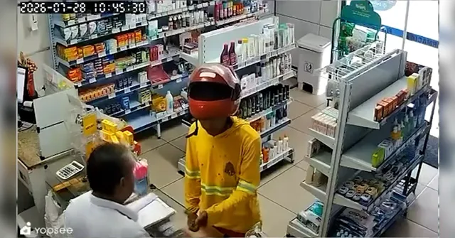 Imagem ilustrativa da notícia Homem se passa por cliente e assalta em farmácia de Belém