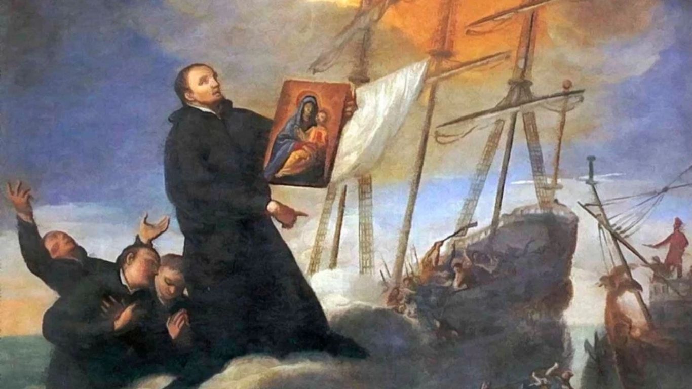 Jesuíta português e seus 39 companheiros foram martirizados em alto-mar durante viagem missionária rumo ao Brasil.