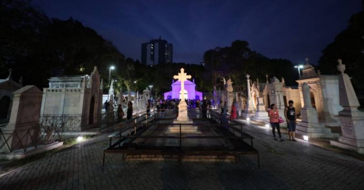Cemitério Soledade abre as portas nesta sexta-feira (03/07) para mais uma edição do projeto Noite no Museu.