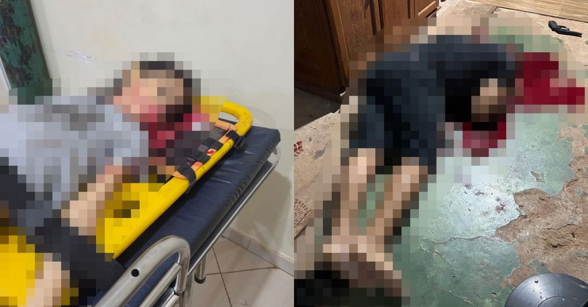A criança e o atual companheiro da mulher morreram no local