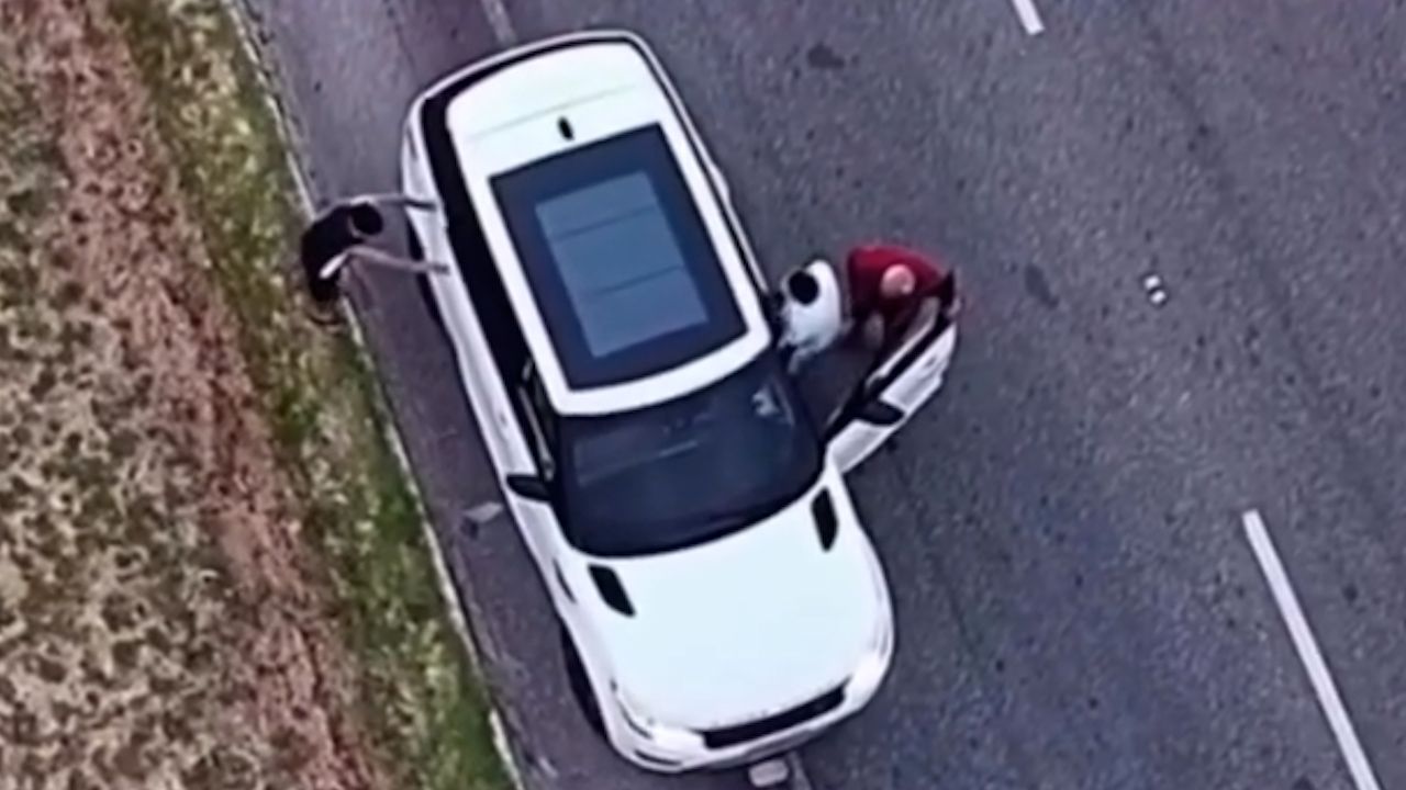 Vídeo feito por drone do Detran-PA mostra troca de motoristas para burlar operação