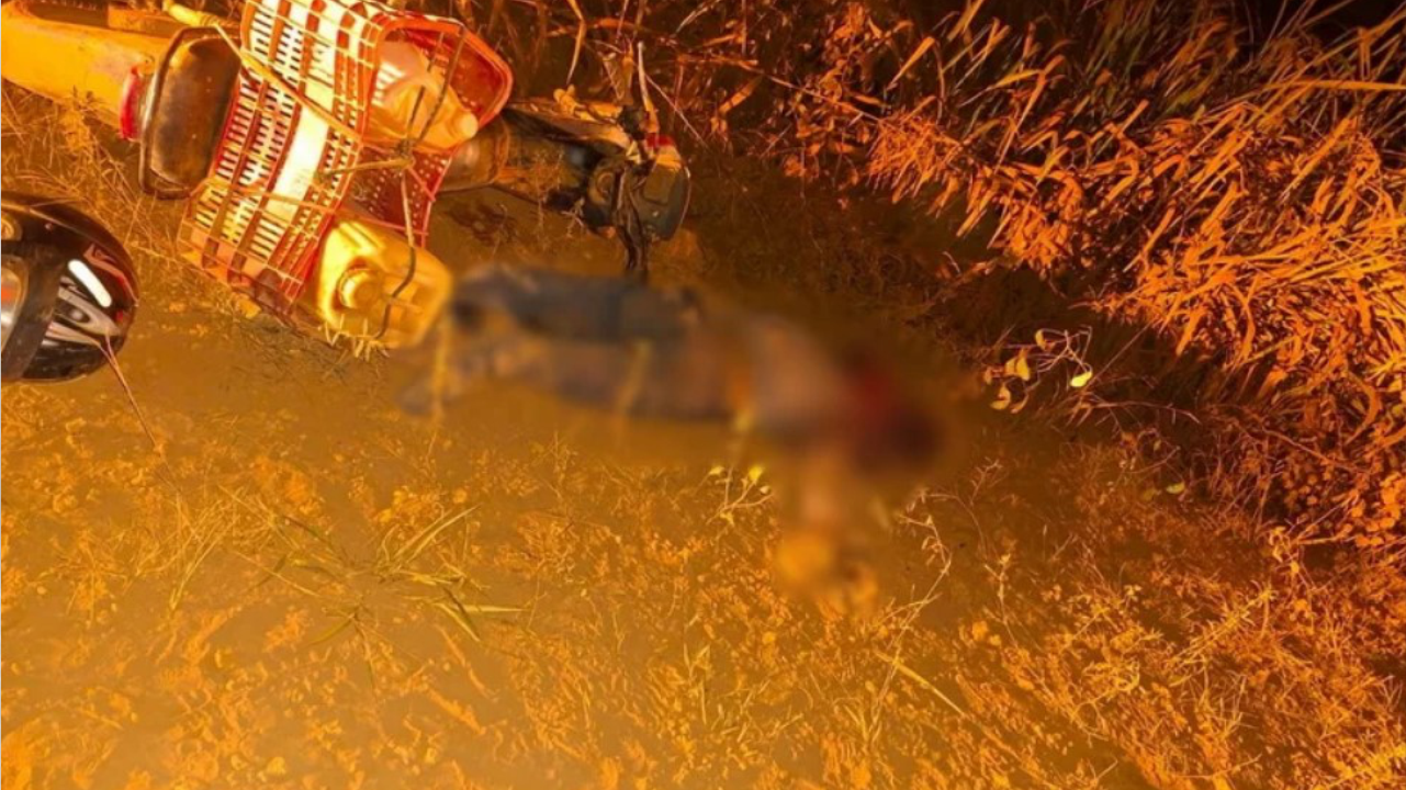 O corpo de Gilmar Gomes foi encontrado com marcas de tiros na região da cabeça, caído próximo à sua motocicleta em uma estrada de terra.