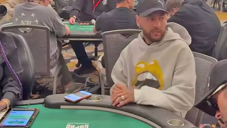 Neymar marca presença no WSOP em Las Vegas