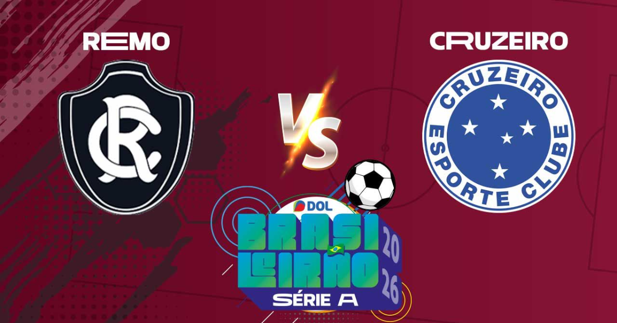 Remo e Cruzeiro se enfrentam neste sábado (25), às 18h30, no Baenão, pela 13ª rodada do Brasileirão; acompanhe todos os lances em tempo real no DOL.