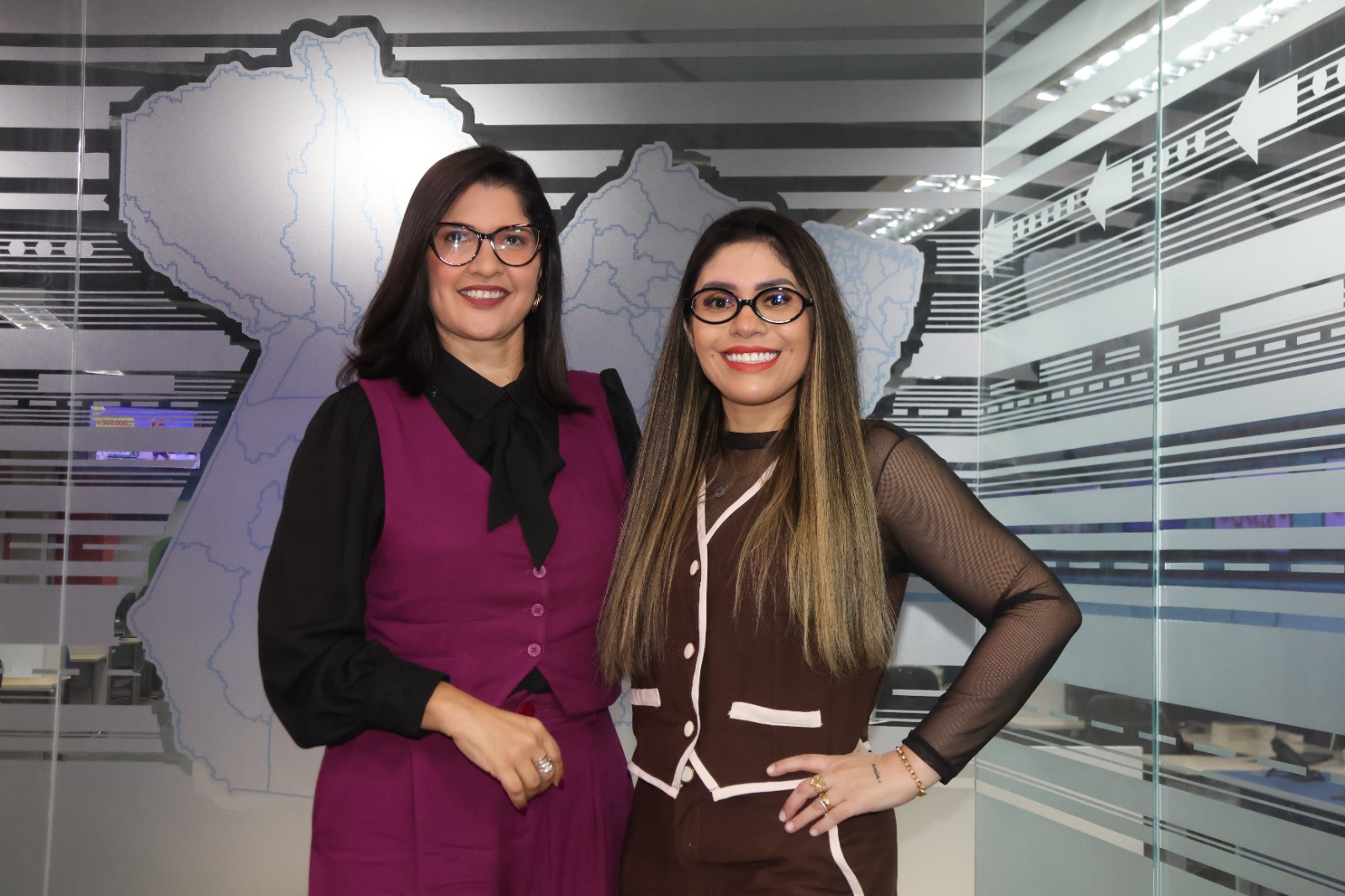 Priscila Belfort e Tábita Alexandre após gravação do DOL Delas.