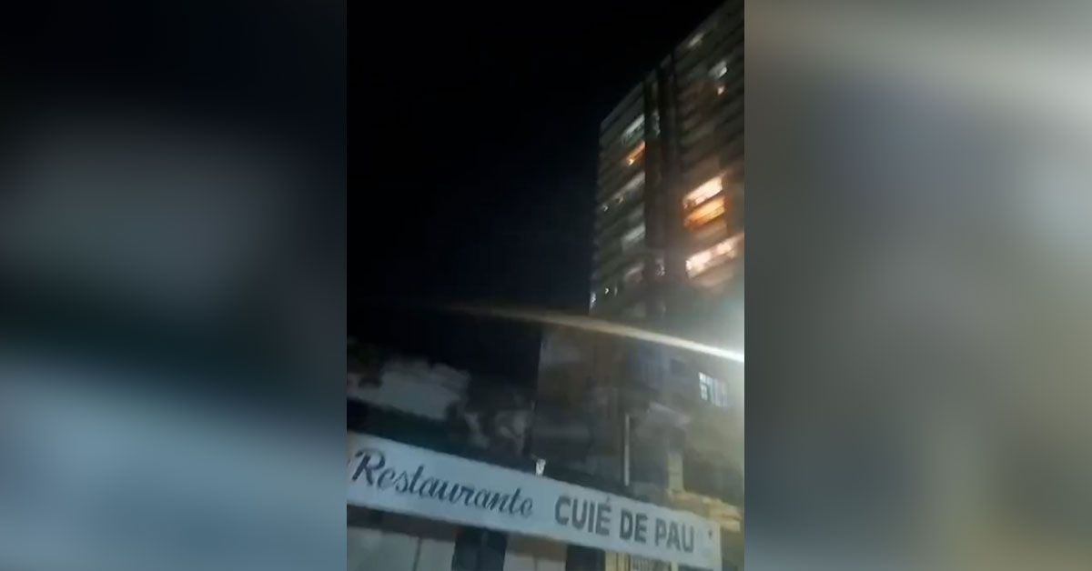 Segundo os relatos, por volta das 19h30, moradores perceberam movimentação incomum em objetos dentro dos apartamentos em Santarém.