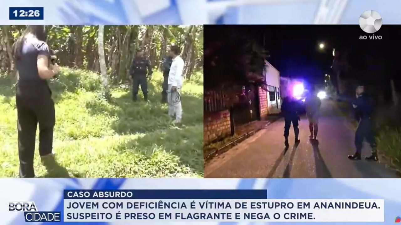 A Polícia Militar foi acionada e prendeu o suspeito de estuprar o jovem.
