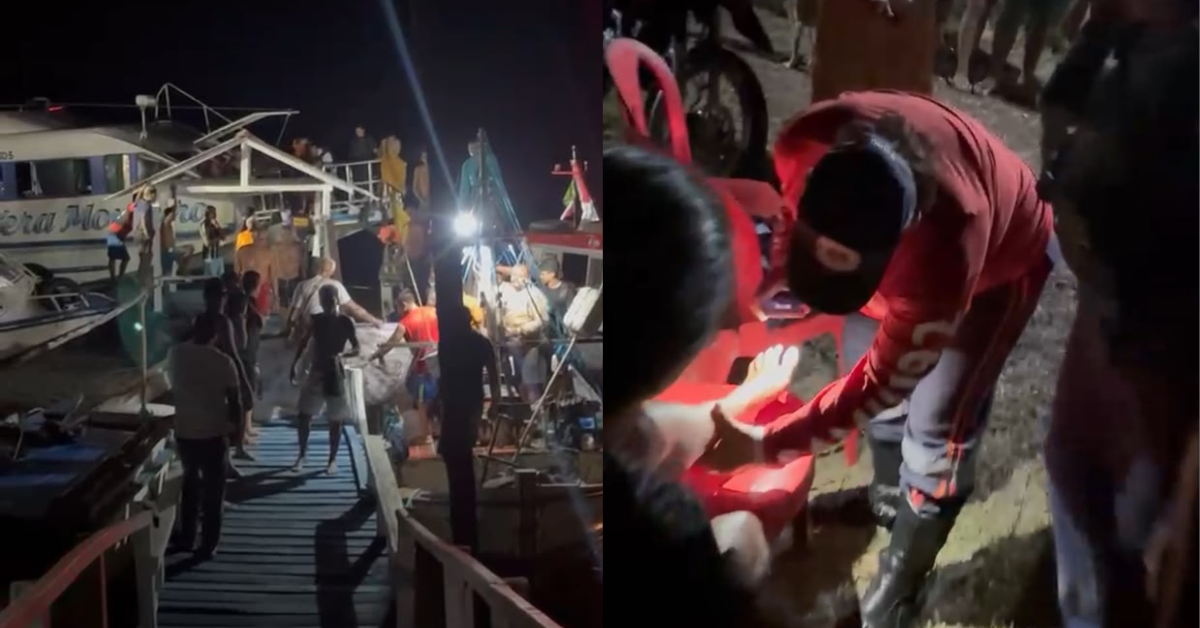 Lancha afundou na Baía do Marajó após apresentar problemas mecânicos, mas todos os ocupantes foram resgatados com vida.