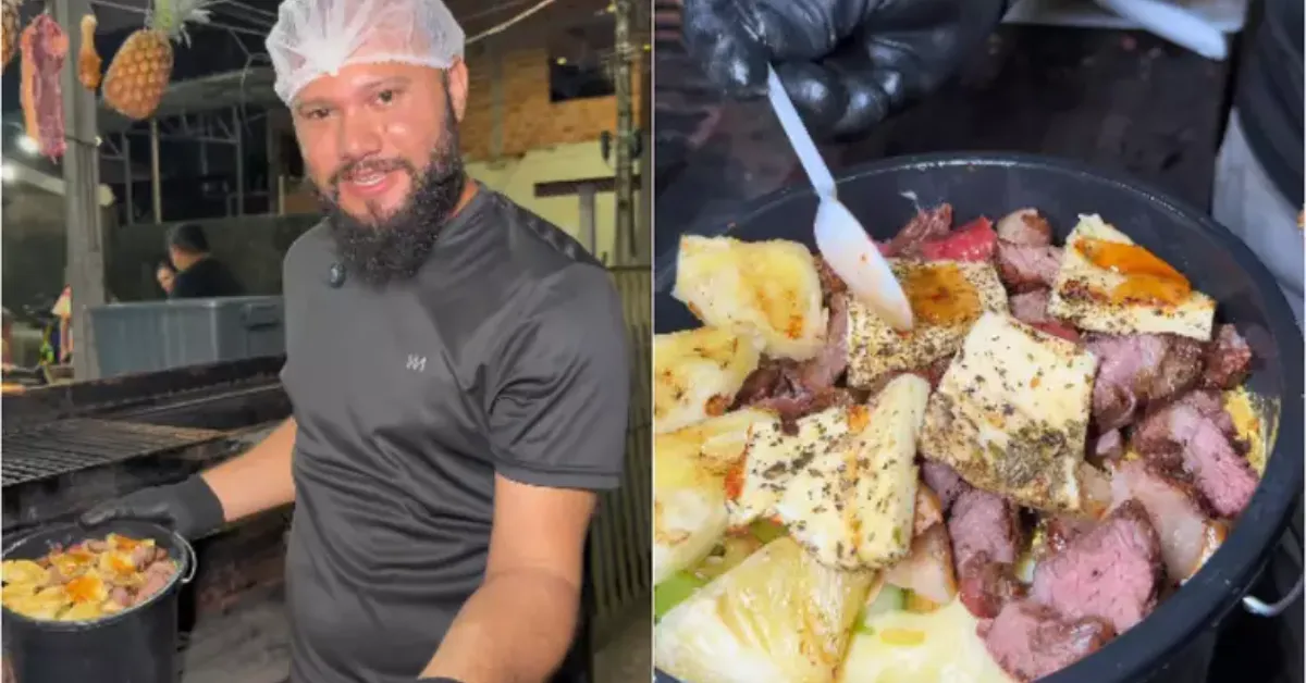 O "churrasco no balde" do Broca Spetto’s, em São Luís (MA), viralizou nas redes sociais e dividiu opiniões.