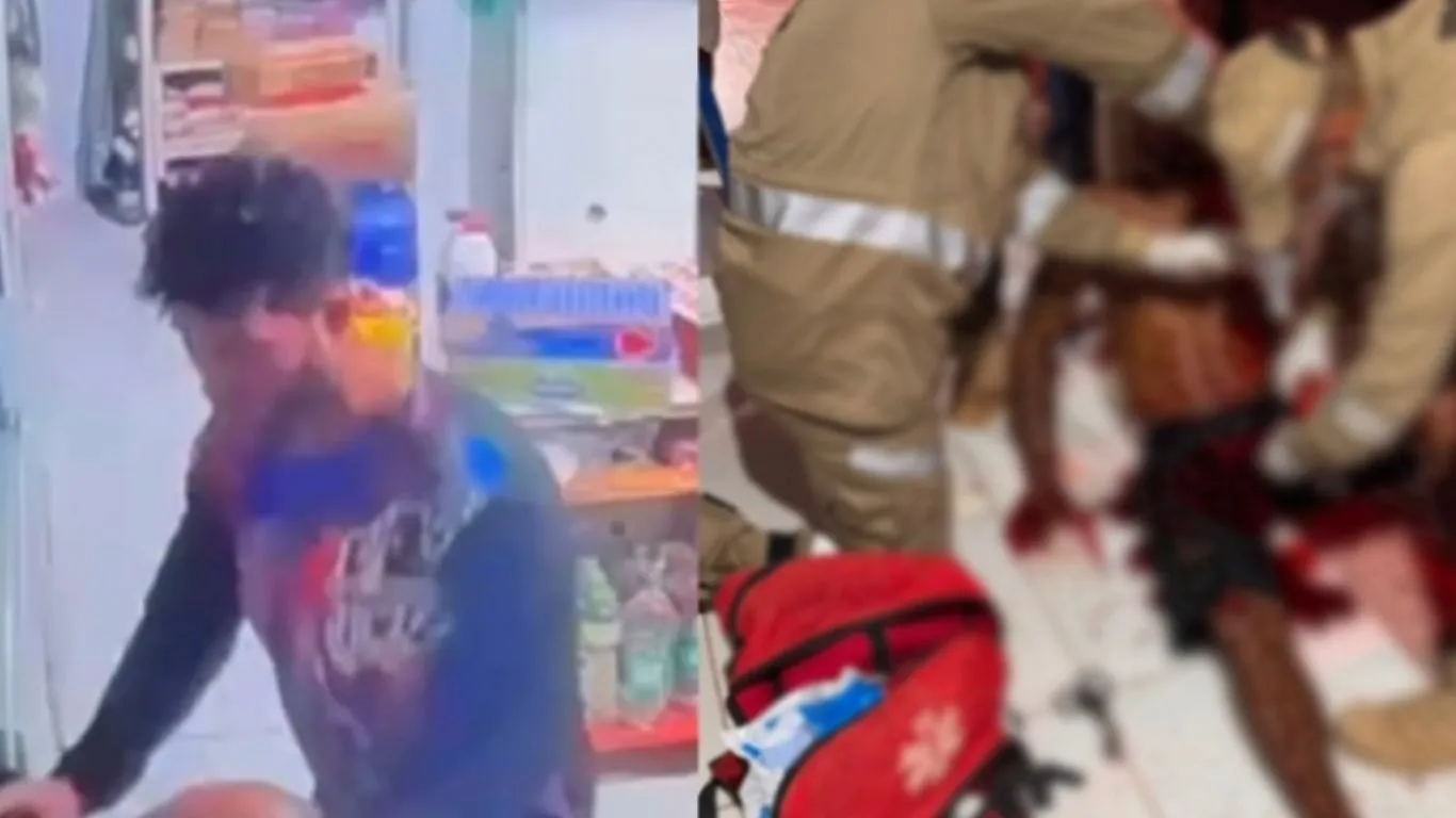 Francisco das Chagas de Sousa foi atingido durante caminhada no Setor Industrial; vítima foi hospitalizada e suspeito fugiu.