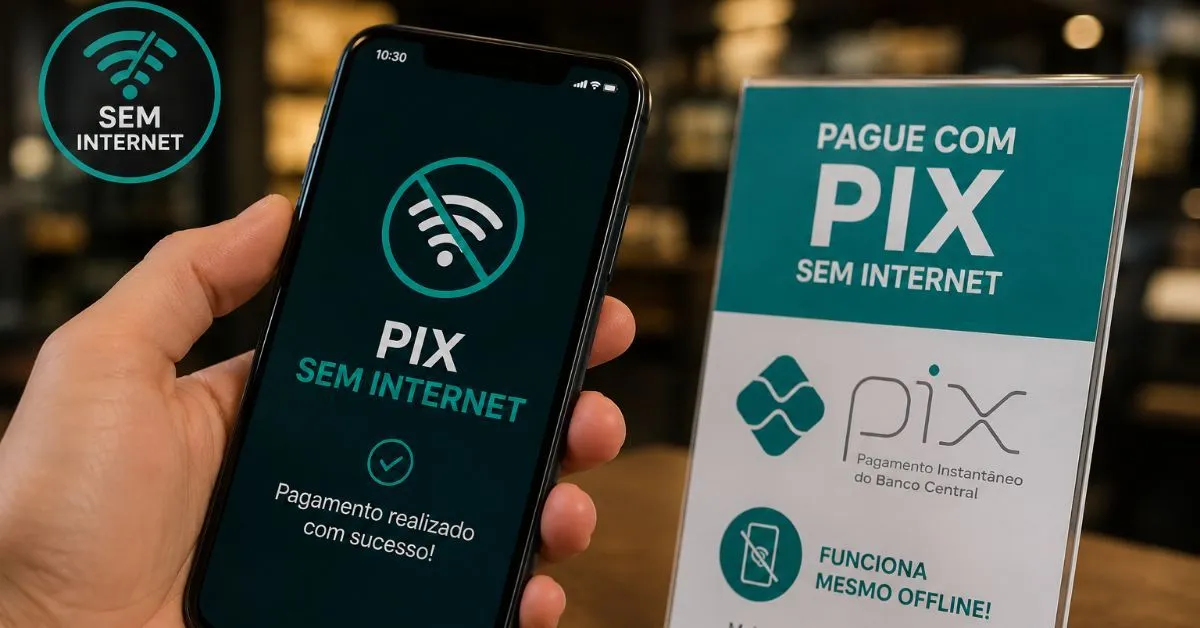 Falta de internet não será mais problema para pagamento do PIX