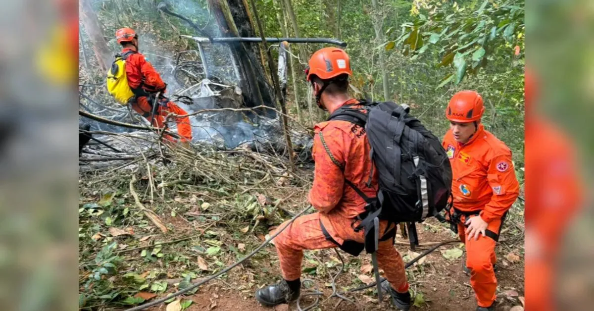 A aeronave foi localizada pela equipe do Grupamento de Operações Aéreas, também do Corpo de Bombeiros.