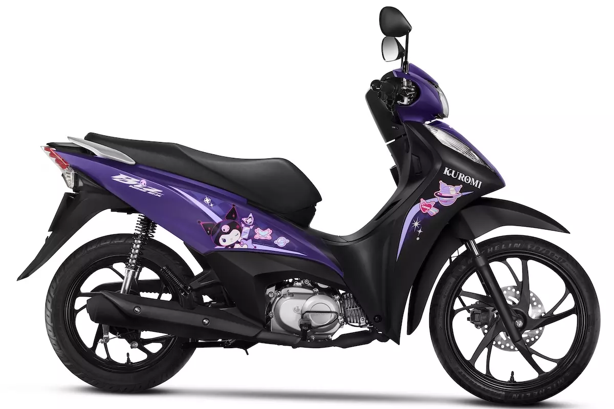 A Honda Biz Kuromi combina estilo kawaii e praticidade para conquistar fãs no Brasil. Veja detalhes dessa edição especial!