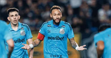 Neymar se envolve em discussão após jogo contra o CLube do Remo, em Belém.