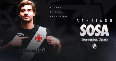 Sosa chega para tomar conta da cabeça de área do Vasco.