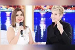 Mara Maravilha em um programa apresentado pela Rainha dos Baixinhos na Record