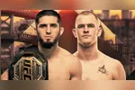 Islam Makhachev faz a primeira defesa do cinturão dos meio-médios no UFC 330, neste sábado (15).
