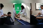 Cabelo, massagem e cuidados com o corpo marcaram a ação de Dia dos Pais do grupo RBA.