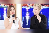 Mara Maravilha em um programa apresentado pela Rainha dos Baixinhos na Record
