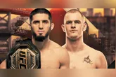 Islam Makhachev faz a primeira defesa do cinturão dos meio-médios no UFC 330, neste sábado (15).