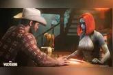 Wolverine e Mistica em um bar. Game promete ser um dos melhores de 2026
