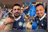 A gata Leonina se tornou a atração da partida entre Remo e Atlético-MG.