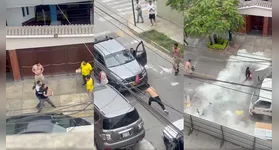 Motoristas se envolveram em uma briga generalizada após um desentendimento no trânsito em Lima, no Peru