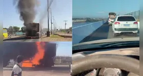 Ocorrências distintas envolvendo motocicletas na altura do Posto Fama e sobre a ponte do São Félix geram incêndio, deixam feridos e paralisam o tráfego na PA-15