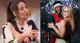 Apresentadora comentou a decisão da influenciadora de deixar posto na Grande Rio para morar em Madri e cobrou responsabilidade do jogador.