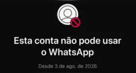 Milhares de usuários relataram bloqueios inesperados de contas do WhatsApp na segunda-feira (03/08).