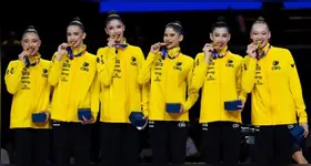 Seleção brasileira de ginástica rítmica conquista dois ouros inéditos no Mundial da Alemanha.