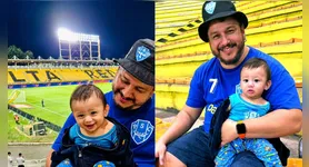 O ator paraense Phellipe Marques, mesmo morando no Rio de Janeiro, nunca deixou de lado o amor pelo Paysandu, repassando para seu filho.