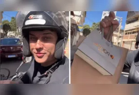 O primeiro dia de trabalho como motoboy já começou com uma situação inesperada para João Vitor Quitito: ele só descobriu ao chegar ao endereço que a entrega era para a própria ex-namorada.