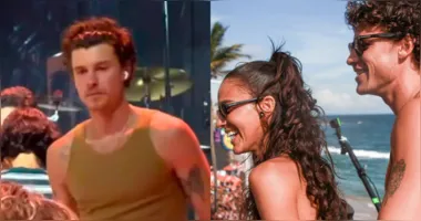 Shawn compareceu à celebração religiosa e foi filmado por fãs.