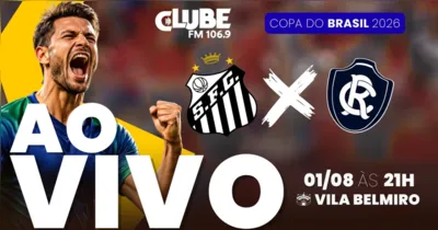Santos e Remo fazem o primeiro duelo das oitavas de final da Copa do Brasil, e a Rádio Clube do Pará leva toda a emoção da partida ao vivo pelo Tem Jogo no DOL.