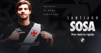 Sosa chega para tomar conta da cabeça de área do Vasco.